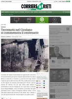 Corriere di Rieti online del 10-01-2015
