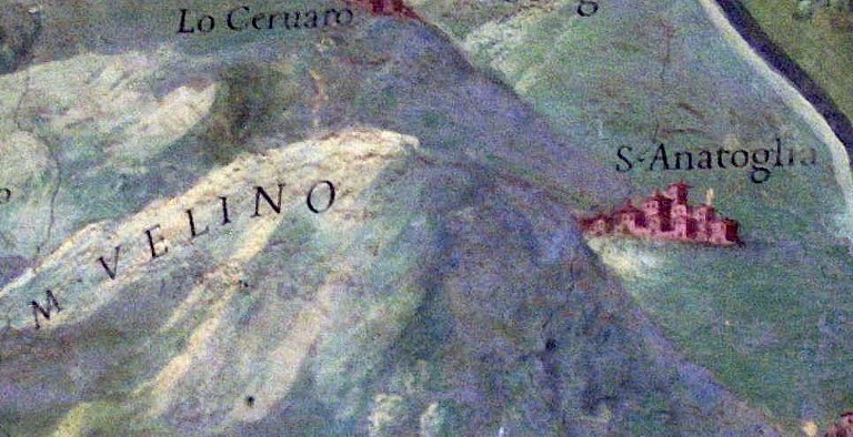 1590 - Abruzzo Ulteriore - particolare zona cicolano