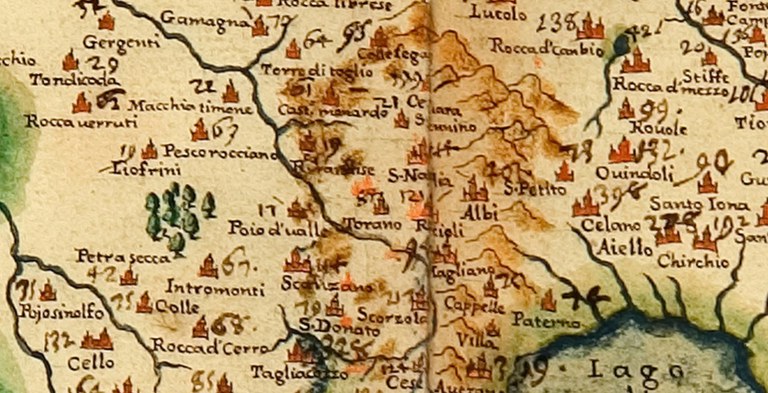 1613 - Provincia di Abruzzo Ultra - particolare