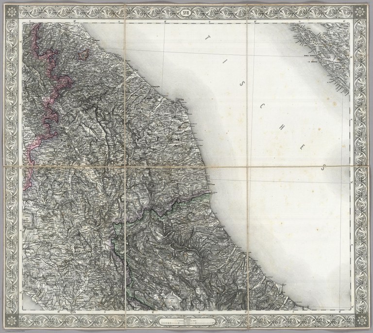 1856 - Italia centrale - Tavola XVII