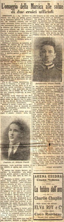 Il giornale d'Italia - 4 Agosto 1932 - Cronaca dell'Abruzzo - pag. 4 - Documento originale in possesso di Erminio Tupone (figlio di Mario e Amelia Di Giorgio) che lo ha gentilmente concesso.