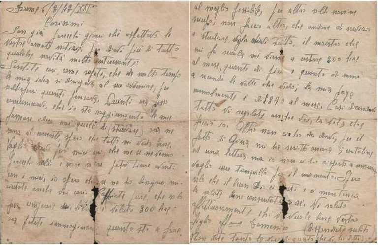 1943 - II lettera di Domenico Spera