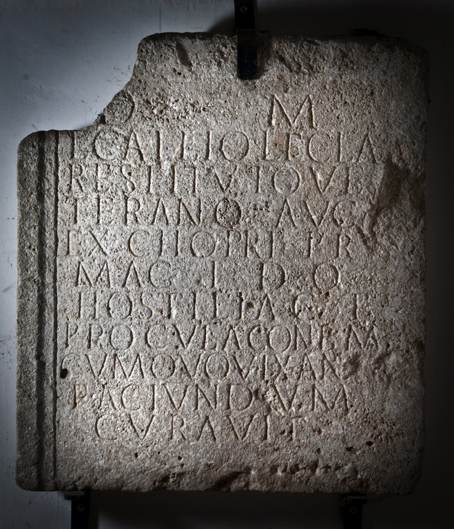 Cod. 72 Epigrafe proveniente dal territorio di S. Anatolia