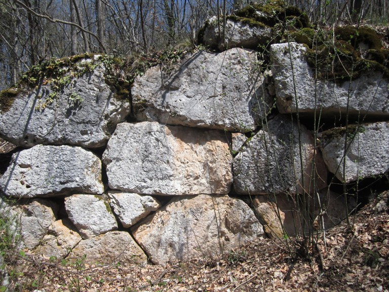 Muro poligonale a Bocca di Teve
