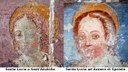Confronto tra affreschi di S. Lucia