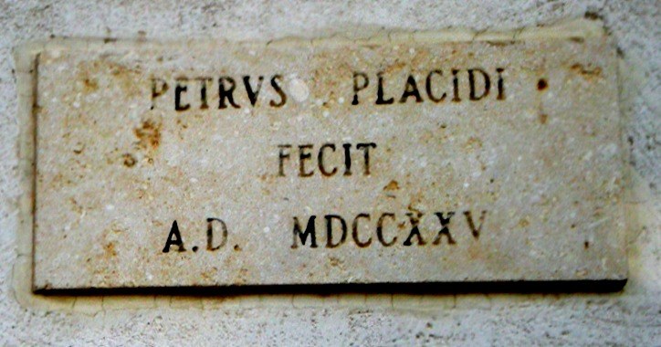 Epigrafe Placidi 1725