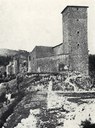 La torre di Torano prima del terremoto del 1915